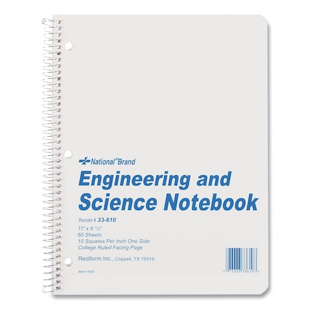 National 11 x 8.5" Engineering and Science Notebook 33610